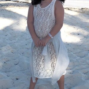 Abercrombie GIRLS crochet dress worn once